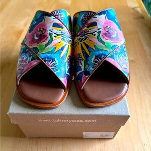 Johnny Was Women's Layla Floral Slide Sandals - Multicolor